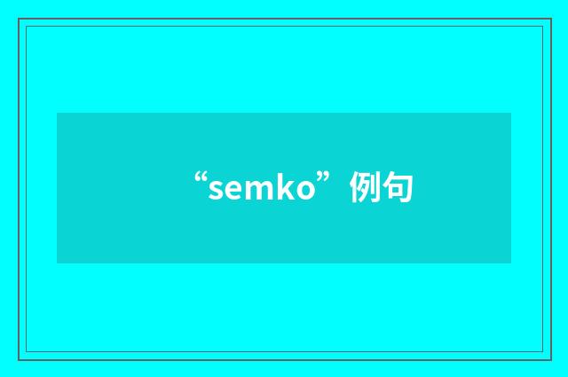 “semko”例句