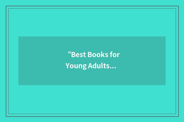 “Best Books for Young Adults”缩略
