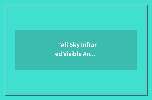 “All Sky Infrared Visible Analyzer”缩略