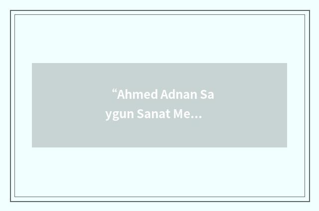 “Ahmed Adnan Saygun Sanat Merkezi”缩略