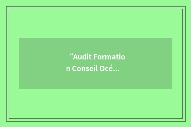 “Audit Formation Conseil Océan Indien”缩略