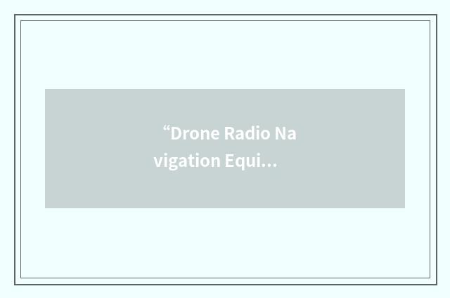 “Drone Radio Navigation Equipment”缩略