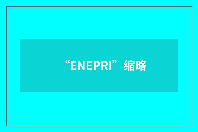“ENEPRI”缩略