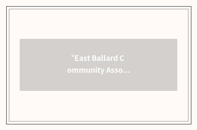 “East Ballard Community Association”缩略