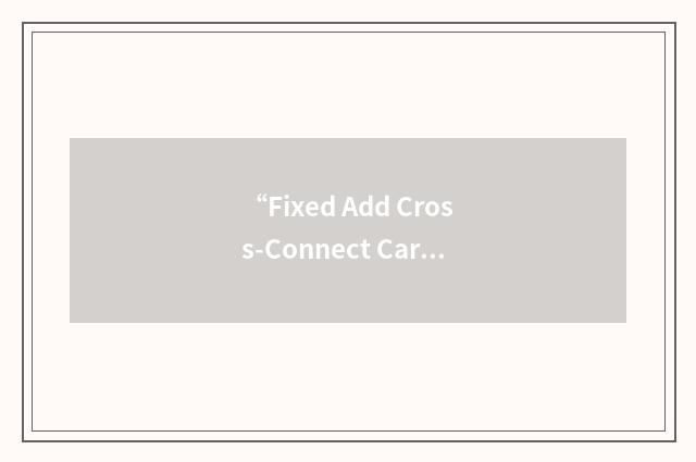 “Fixed Add Cross-Connect Card”缩略