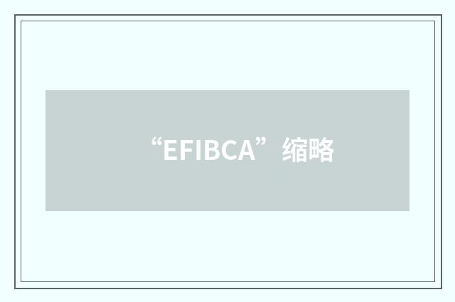 “EFIBCA”缩略
