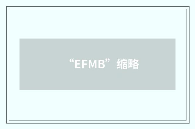 “EFMB”缩略