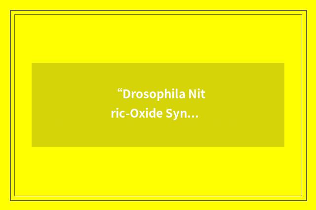 “Drosophila Nitric-Oxide Synthase”缩略