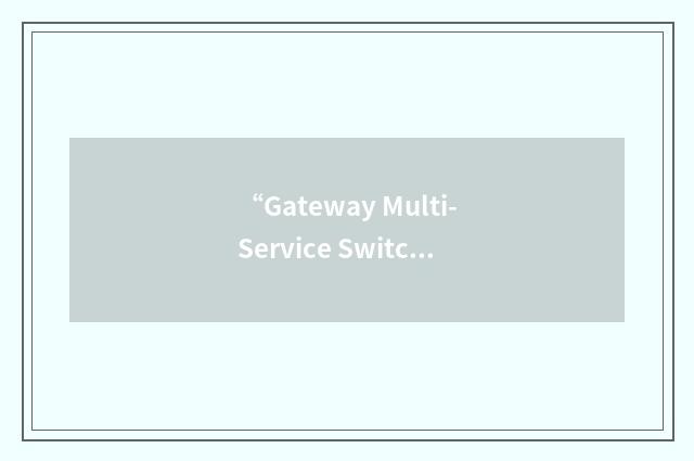 “Gateway Multi-Service Switch”缩略