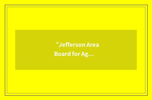 “Jefferson Area Board for Aging”缩略