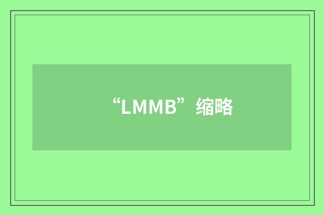 “LMMB”缩略