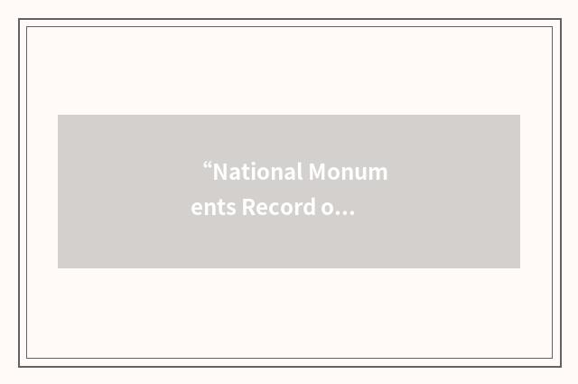 “National Monuments Record of Wales”缩略