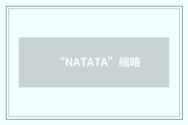 “NATATA”缩略