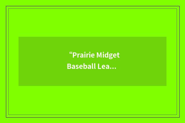 “Prairie Midget Baseball League”缩略