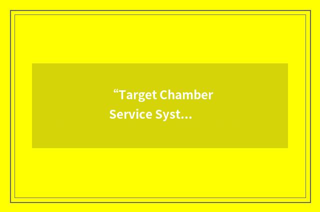 “Target Chamber Service System”缩略