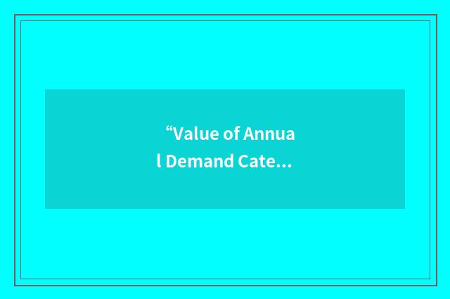 “Value of Annual Demand Category”缩略