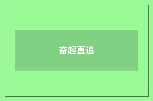 奋起直追