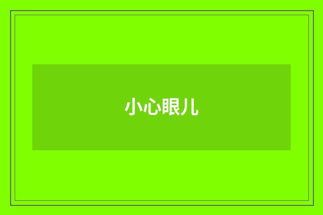 小心眼儿