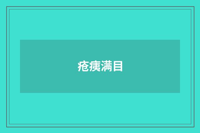 疮痍满目