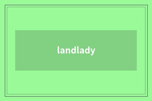landlady