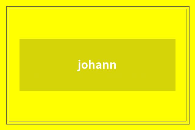 johann