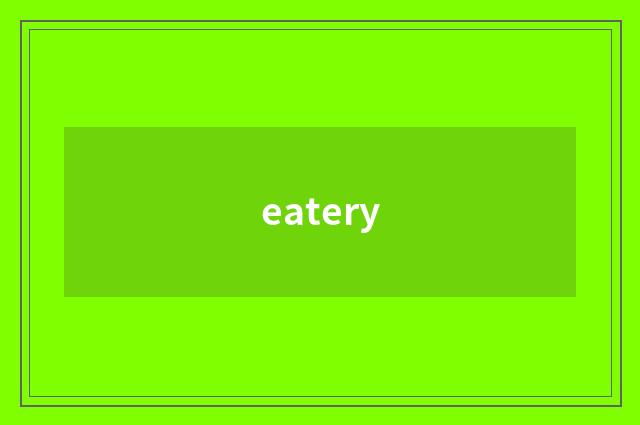 eatery