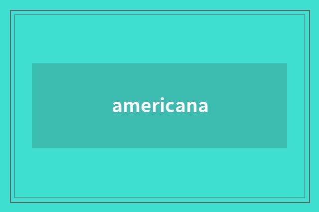 americana