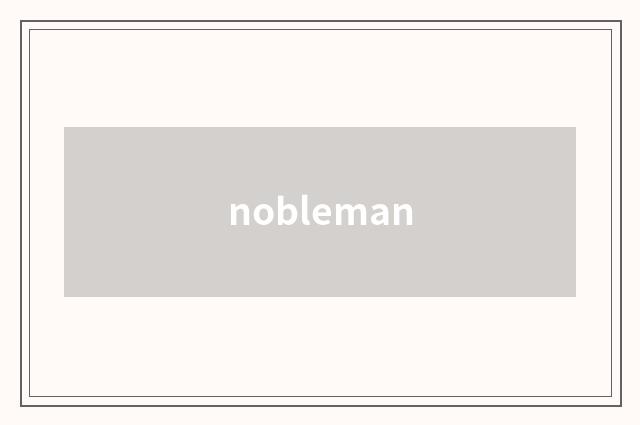 nobleman