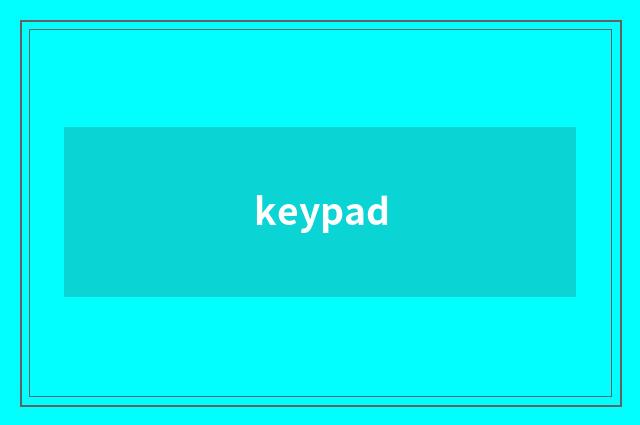keypad