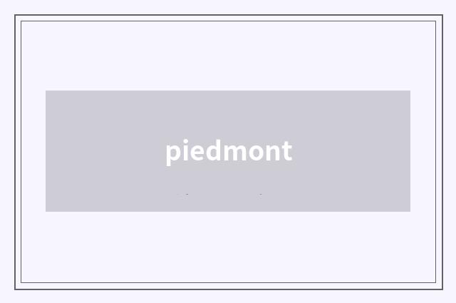 piedmont