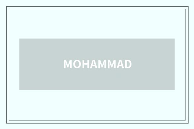 MOHAMMAD
