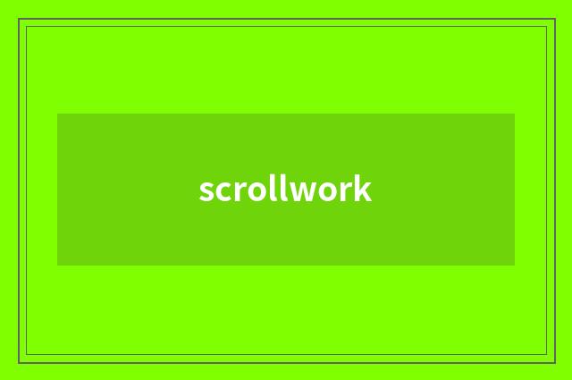 scrollwork