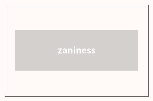 zaniness