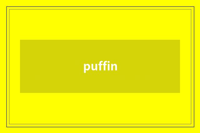 puffin