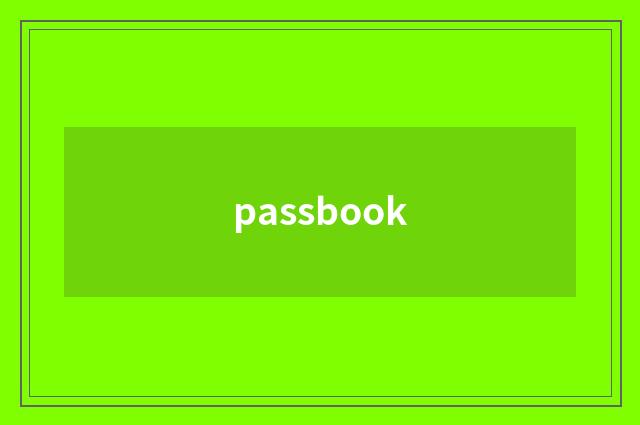 passbook