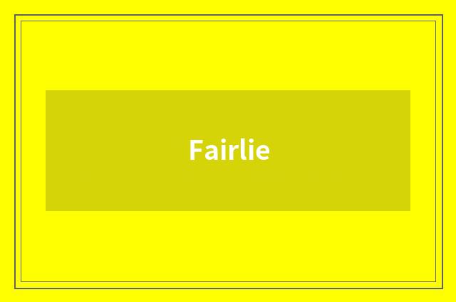 Fairlie