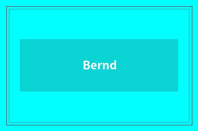 Bernd