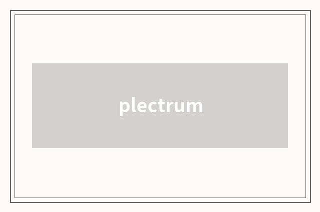 plectrum