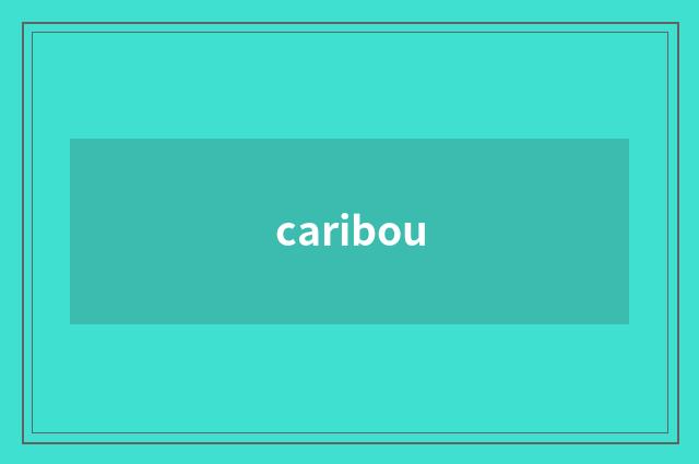 caribou