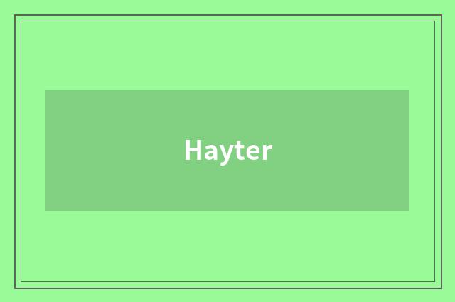 Hayter