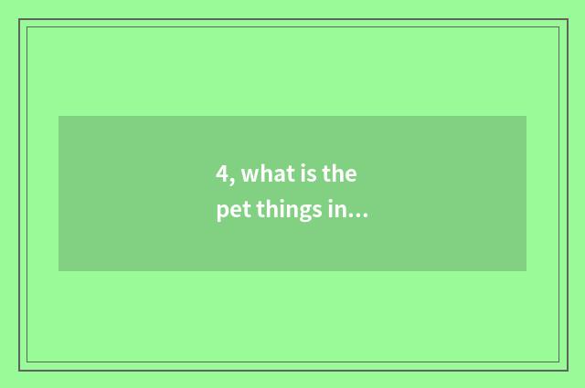 4, what is the pet things inn of Jinan to have?