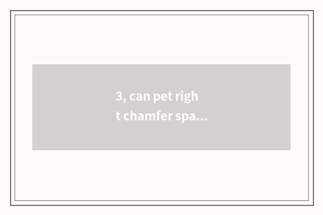 3, can pet right chamfer spark study fast shoe?