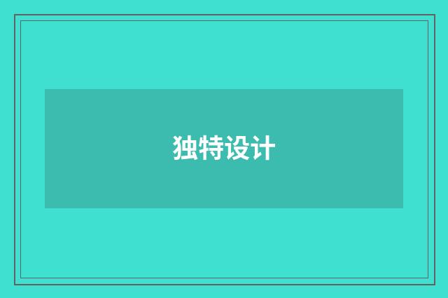 独特设计