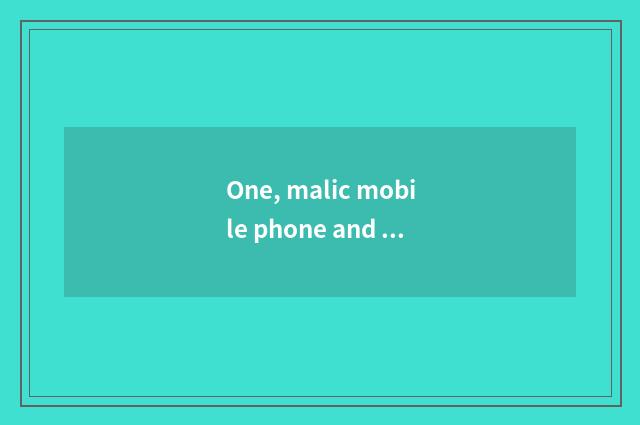 One, malic mobile phone and digital camera which had taken a picture?