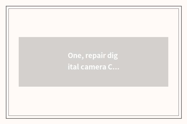 One, repair digital camera CCD how to many money want?
