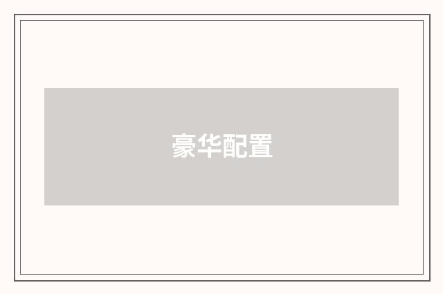豪华配置