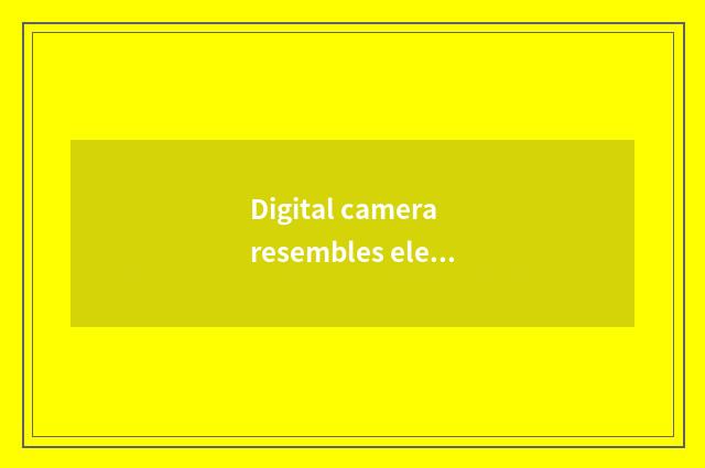 Digital camera resembles element size