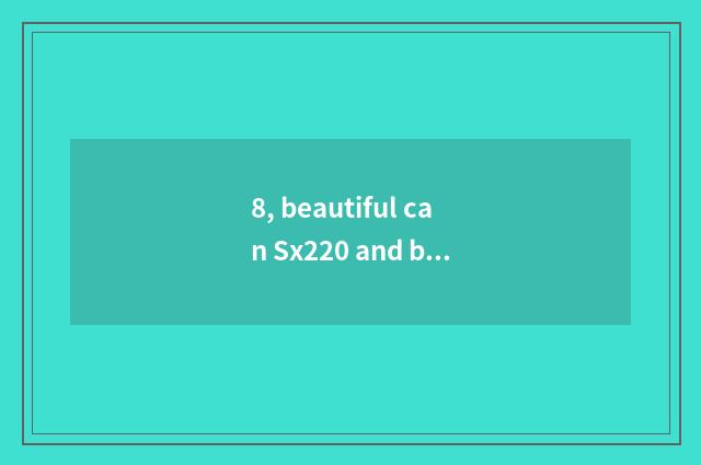 8, beautiful can Sx220 and beautiful can S200 which better?