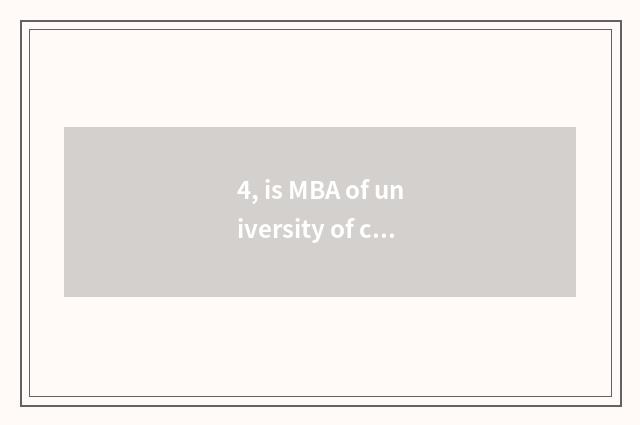 4, is MBA of university of central finance and economics tuitional?