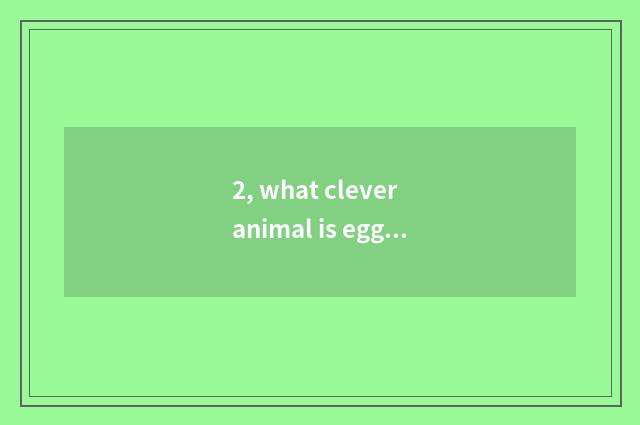2, what clever animal is egg of Ling Jianzun clever animal?